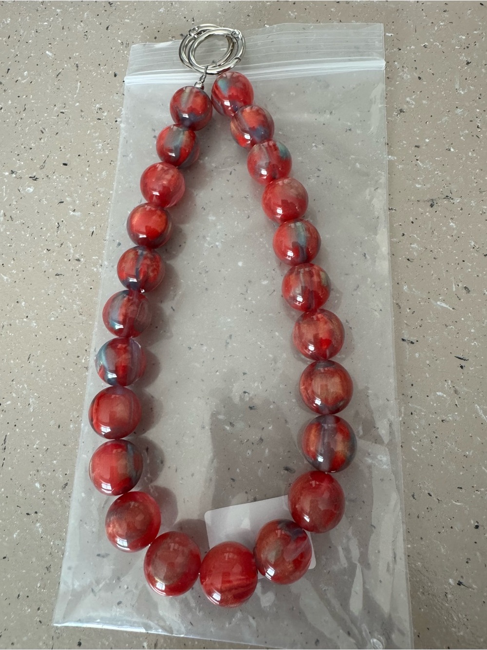 Red Galaxy Bag Chain/Charm